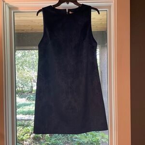 Alice & Olivia Navy Blue Velvet Dress